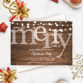 ストリングラ素朴イトのクリ企業のスマスパーティー 案内状