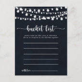 ストリングラ素朴イトシンプルバケットリストカード ポストカード (正面)