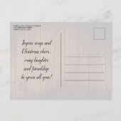 ストリングラ素朴イトスリーキングスクリスマスパーティー インビテーションポストカード (裏面)