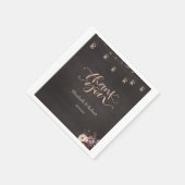 ストリングラ素朴イトバラサンキューカード スタンダードカクテルナプキン (角)