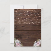 ストリングラ素朴イトフローラフォト結婚ズ 出欠カード (裏面)