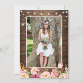 ストリングラ素朴イトフローラ写真卒業パーティー 招待状 (裏面)