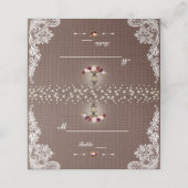 ストリングラ素朴イトレースバーラップテーブル番号 プレイスカード (外部開封)