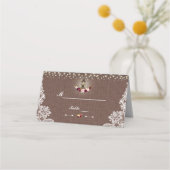 ストリングラ素朴イトレースバーラップテーブル番号 プレイスカード (正面)