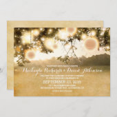 ストリングラ素朴イトロマンティック結婚式招待状 招待状 (正面/裏面)