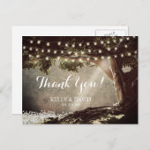 ストリングラ素朴イトヴィンテージツリーありがとう ポストカード (正面/裏面)