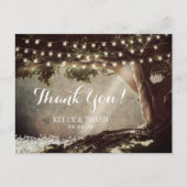 ストリングラ素朴イトヴィンテージツリーありがとう ポストカード (正面)