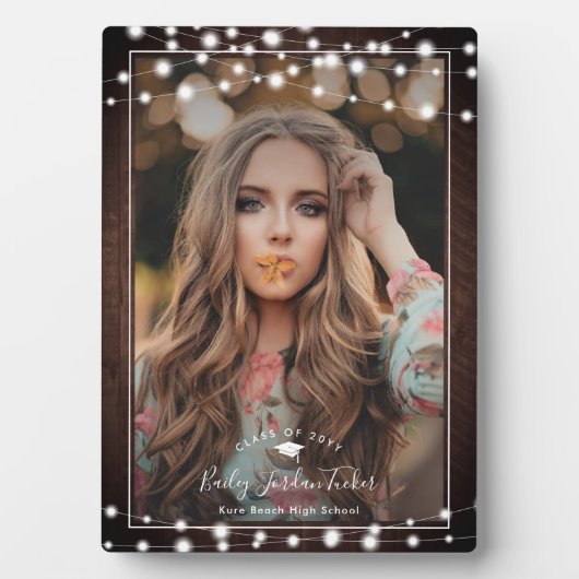 ストリングラ素朴イト写真卒業記念 フォトプラーク (正面)