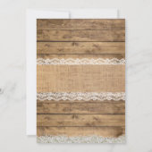 ストリングラ素朴イト国結婚式の写真 招待状 (裏面)