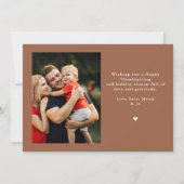 ストリングラ素朴イト感謝の写真感謝祭 シーズンカード (裏面)