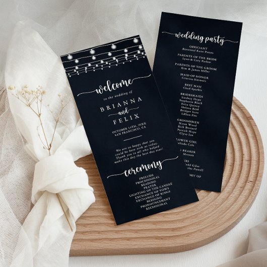 ストリングラ素朴イト書道結婚式 プログラム