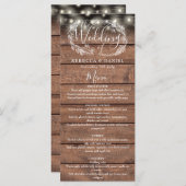 ストリングラ素朴イト木材フローラ結婚ズ メニュー (正面/裏面)