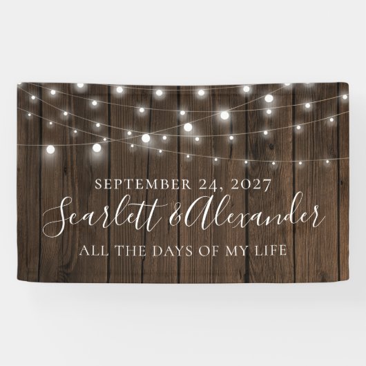 ストリングラ素朴イト木材結婚ズ 横断幕 (横)