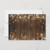 ストリングラ素朴イト白フローラウェディングRSVP 出欠カード (裏面)