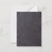 ストリングラ素朴イト石板ウェディング日付の保存 ノートカード (裏面)