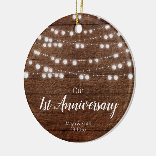 ストリングラ素朴イト私たちの一周年記念 セラミックオーナメント (左)