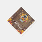 ストリングラ素朴イト紅葉ブライダルシャワー スタンダードカクテルナプキン (角)