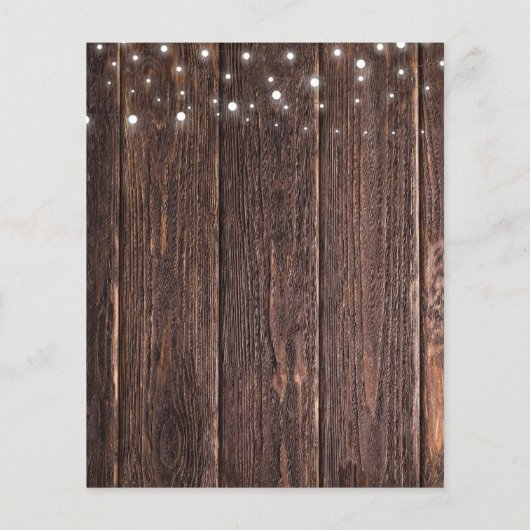 ストリングラ素朴イト結婚式の日付カードの保存 (裏面)