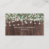 ストリングラ素朴イト結婚式RSVPウェブサイトカード エンクロージャーカード (裏面)