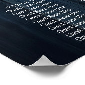 ストリングラ素朴イト12テーブル座席表ポスター ポスター (角)