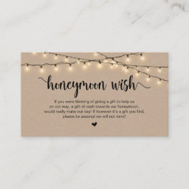 ストリングラ素朴イト、クラフト、ハネムーンウィッシュ エンクロージャーカード