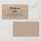 ストリングラ素朴イト、クラフト、ハネムーンウィッシュ エンクロージャーカード (正面/裏面)