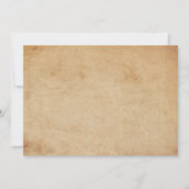 ストリングラ素朴イト&ツリー童話結婚の 招待状 (裏面)