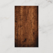 ストリングラ素朴イト&木製ウェディングRSVP QRコード エンクロージャーカード (裏面)