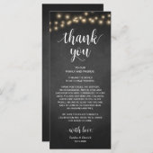 ストリングラ素朴イト、設定サンキューカードの配置 プログラム (正面/裏面)