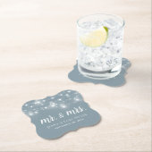 ストリングラ素朴イトMr.とMrs.のモノグラ結婚ム ペーパーコースター (インサイチュ)