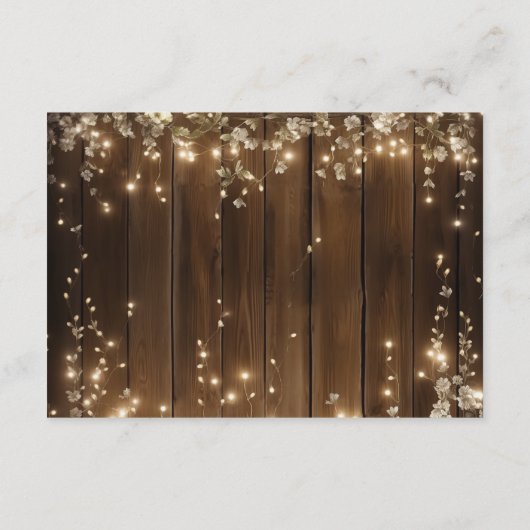 ストリングラ素朴イトQRコードリハーサルディナー エンクロージャーカード (裏面)