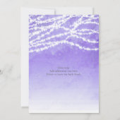 ストリングラ素朴イントパープル結婚式招待状 招待状 (裏面)