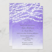 ストリングラ素朴イントパープル結婚式招待状 招待状 (正面/裏面)