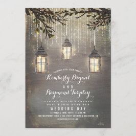 ストリングラ素朴イントランタンカントリー結婚式 招待状