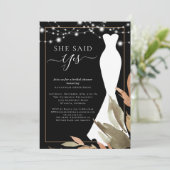 ストリングラ結婚イトのドレスブライダルシャワー 招待状 (スタンド正面)