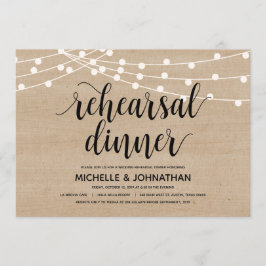 ストリングラ結婚イトのリハーサルの夕食の招待 招待状
