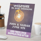 ストリングラ結婚イトの歓迎ペデスタル標識 台座サイン (インサイチュ)