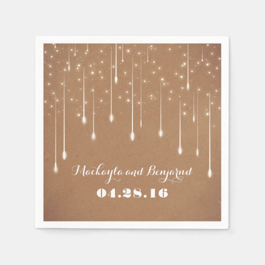 ストリングラ結婚イトモダン スタンダードカクテルナプキン (正面)