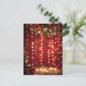 ストリングラ赤と白イツクリスマスデジタルアート ポストカード (スタンド正面)