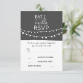 ストリングラ食べイトドリンクとRSVPカー結婚したド 出欠カード (スタンド正面)