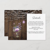 ストリング素朴ライトメイソンジャーバイオレットエンクロージャ エンクロージャーカード (正面/裏面)