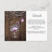 ストリング素朴ライトメイソンジャーバイオレットエンクロージャ エンクロージャーカード (正面)