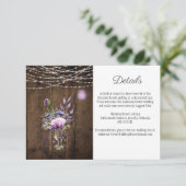 ストリング素朴ライトメイソンジャーバイオレットエンクロージャ エンクロージャーカード (スタンド正面)