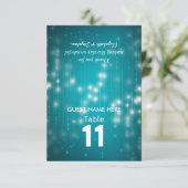 ストリング ライト ウェディング 席次 テーブル ナンバー 招待状 (スタンド正面)