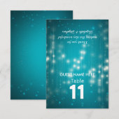 ストリング ライト ウェディング 席次 テーブル ナンバー 招待状 (正面/裏面)