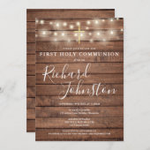 『ストリング・ライト・ウ素朴ッド・ファースト・ホリー・コミュニオン』 招待状 (正面/裏面)