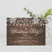 ストリング·ラ素朴イツ·スノーフレーク社クリスマス 招待状 (スタンド正面)