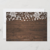 ストリング·ラ素朴イツ·スノーフレーク社クリスマス 招待状 (裏面)