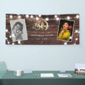 ストリンモダングライト金ゴールドFab 50th誕生日 横断幕 (トレードショー)