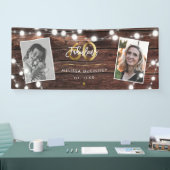 ストリンモダングライト金ゴールドFab 60th誕生日 横断幕 (トレードショー)